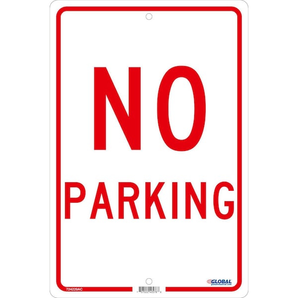 No Parking, 18x12, .080 Aluminum